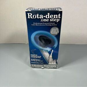 Rota-Dent One Step NEW Professional Powered Toothbrush NEW SEALED Flossing NIB